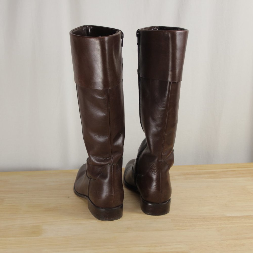 Anne Klein Maemmie Leather Riding Boots 7.5 - Picture 4 of 13